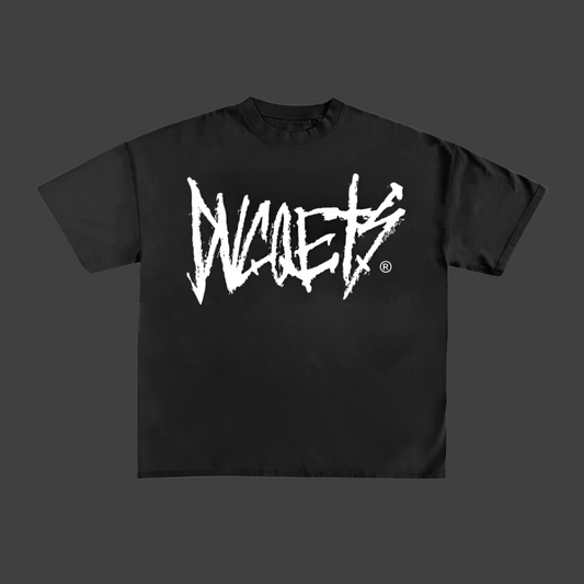 DUCQETS punk style script Tee