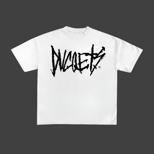 DUCQETS punk style script Tee