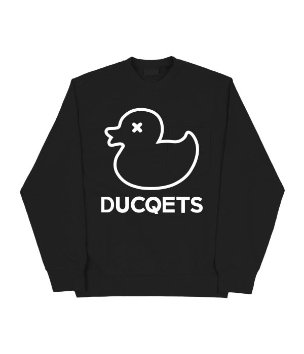 DUCQ BLACK LONG SLEEVE TEE